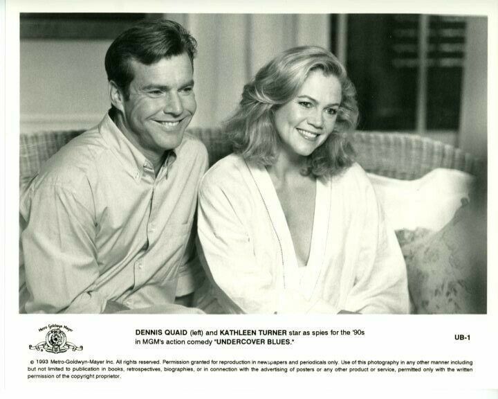 Dennis Quaid Kathleen Turner Undercover Blues 1993 Original Press 8X10 Photo Poster painting