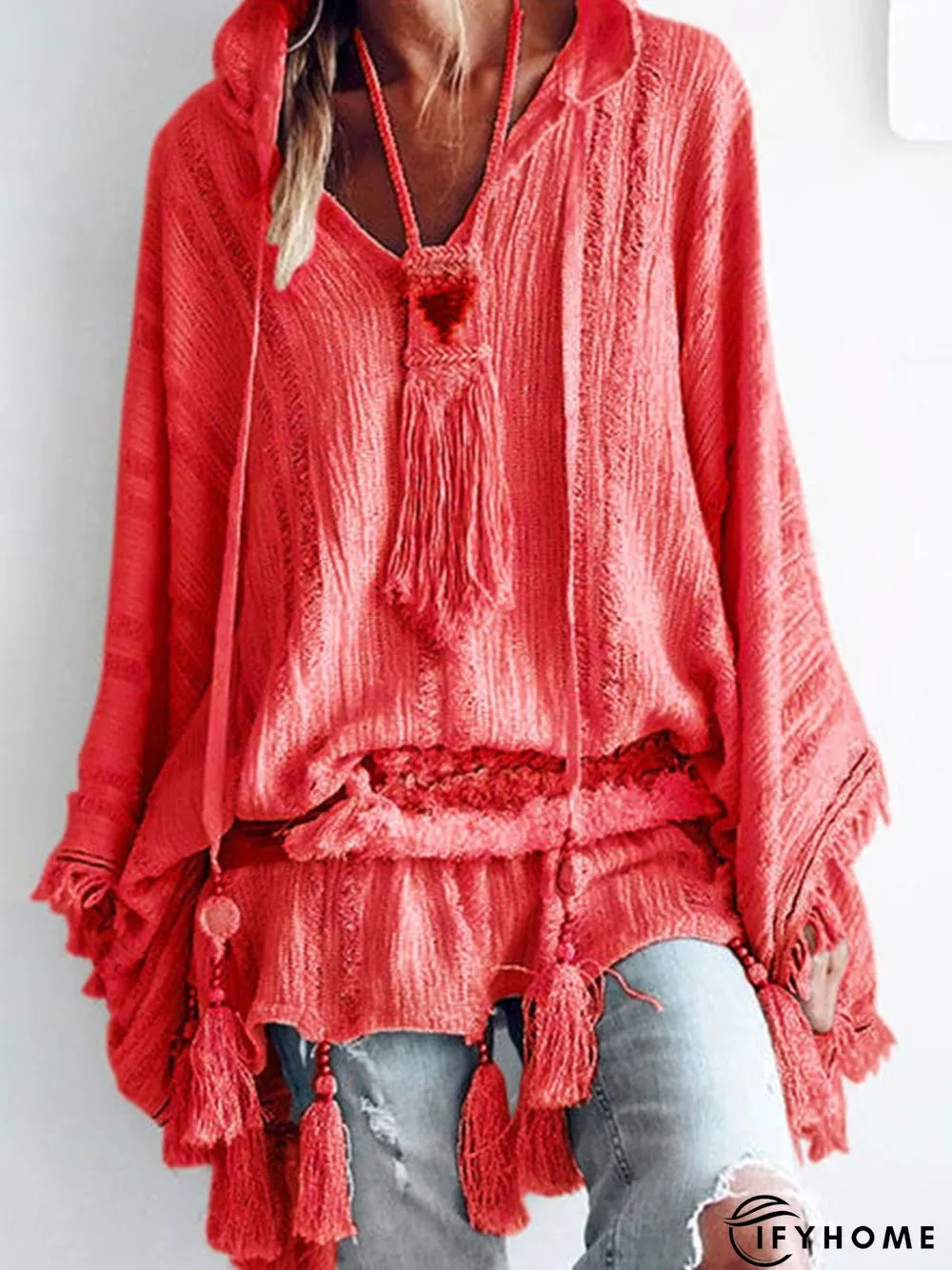 zolucky Long Sleeve Casual Cloak | IFYHOME