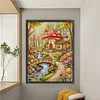 Mushroom Greenhouse-14CT Stamped Cross Stitch Egyptian Cotton 63*80cm/24.8*31.5in (Big Size) tapestrymarket
