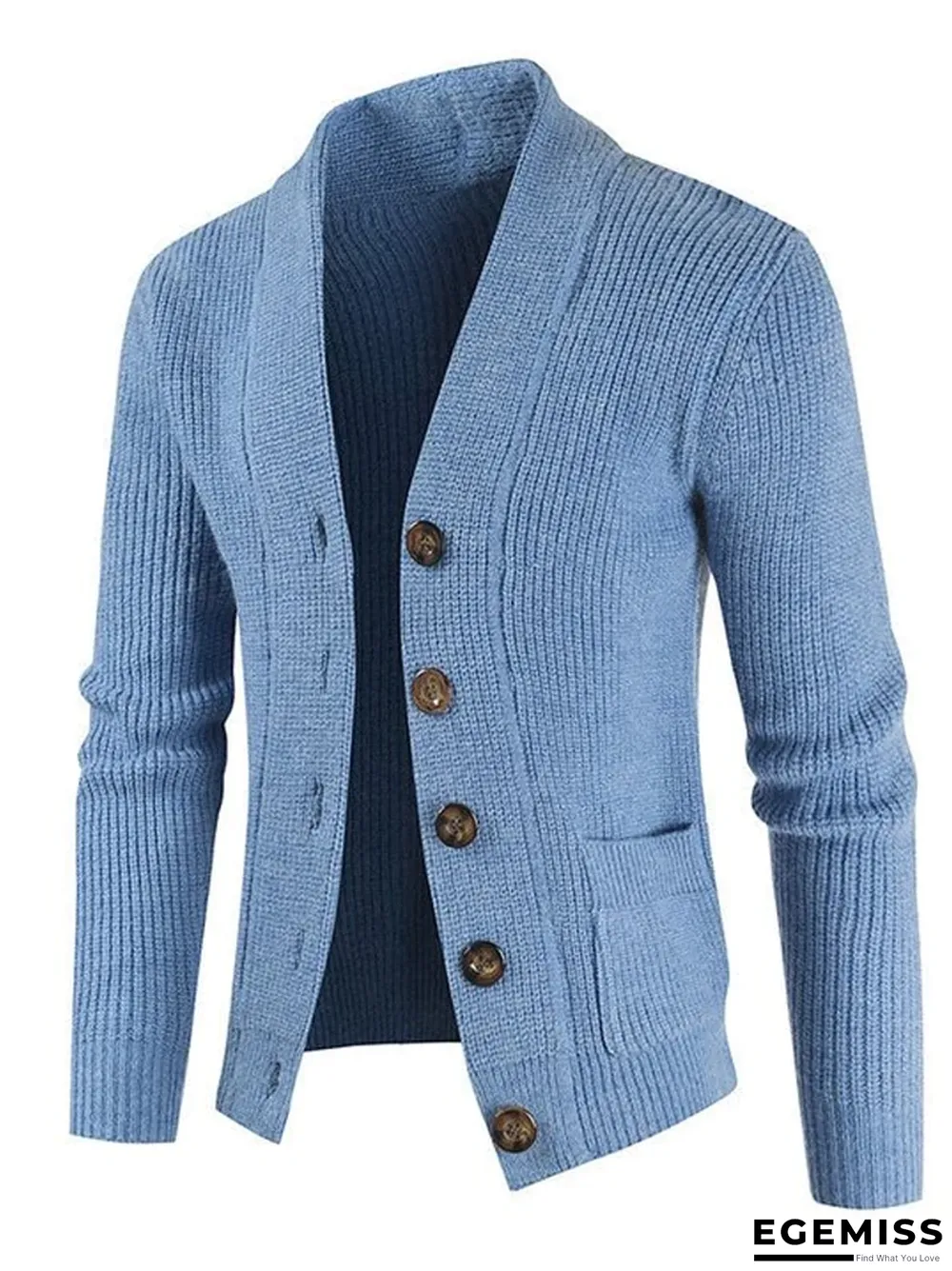 Casual Long Sleeve Slim Fit Men's Sweater | EGEMISS