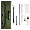 12pcs/Set Gun Cleaning Kit Pistol Cleaner Rifle Brushes Set for .22LR .223 .257