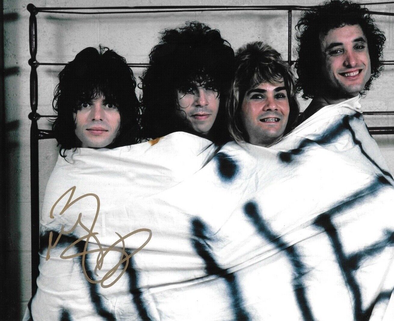 * RUDY SARZO * signed 8x10 Photo Poster painting * QUIET RIOT * PROOF * 5