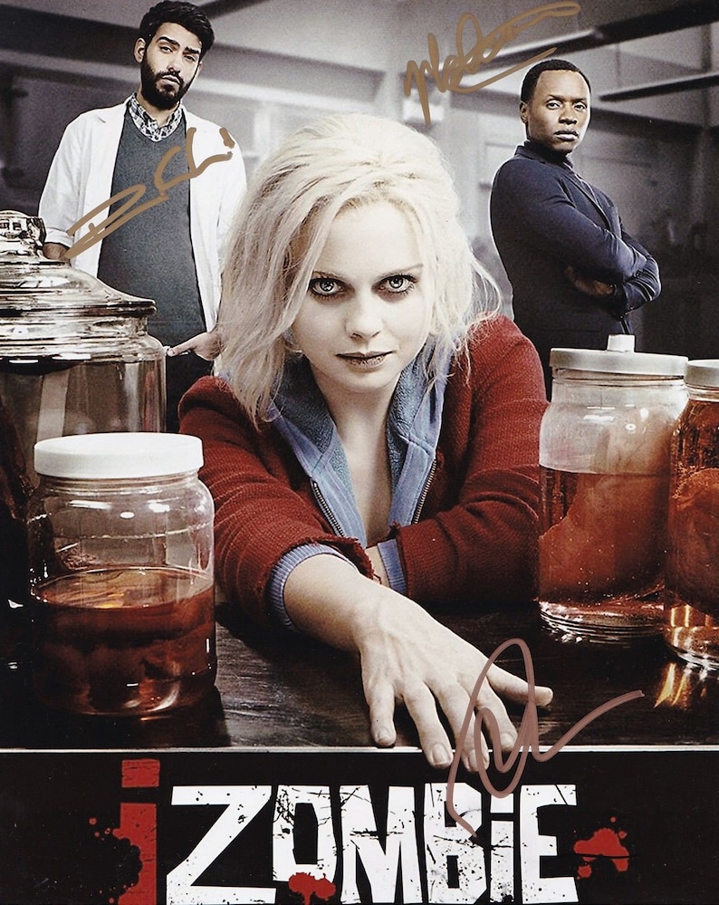 IZOMBIE cast 8 x10 Autographed Hand Signed Photo Poster painting