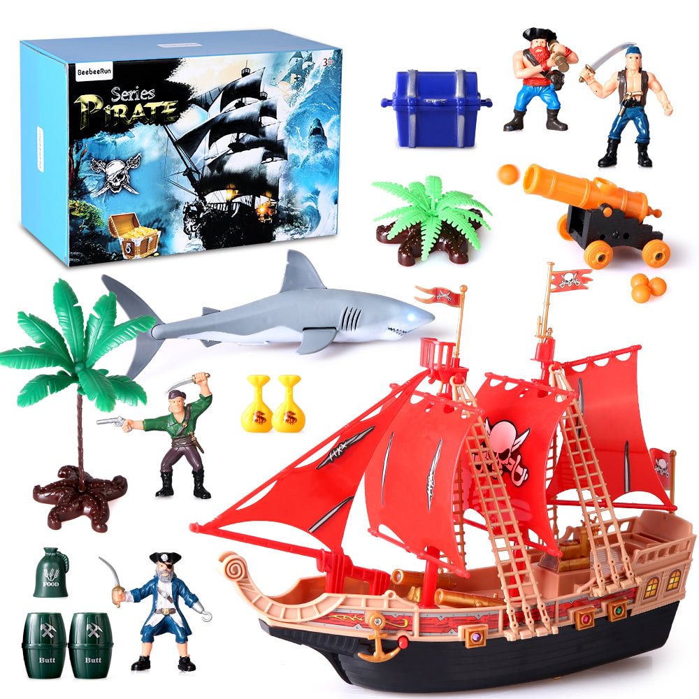 Pirate Ship Action Figures Toys