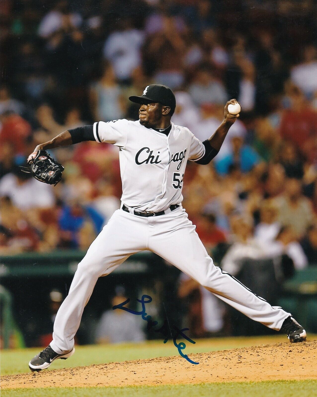 LEYSON SEPTIMO CHICAGO WHITE SOX ACTION SIGNED 8x10