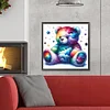 Diamond Painting-DIY Full Round Drill Rainbow Bear