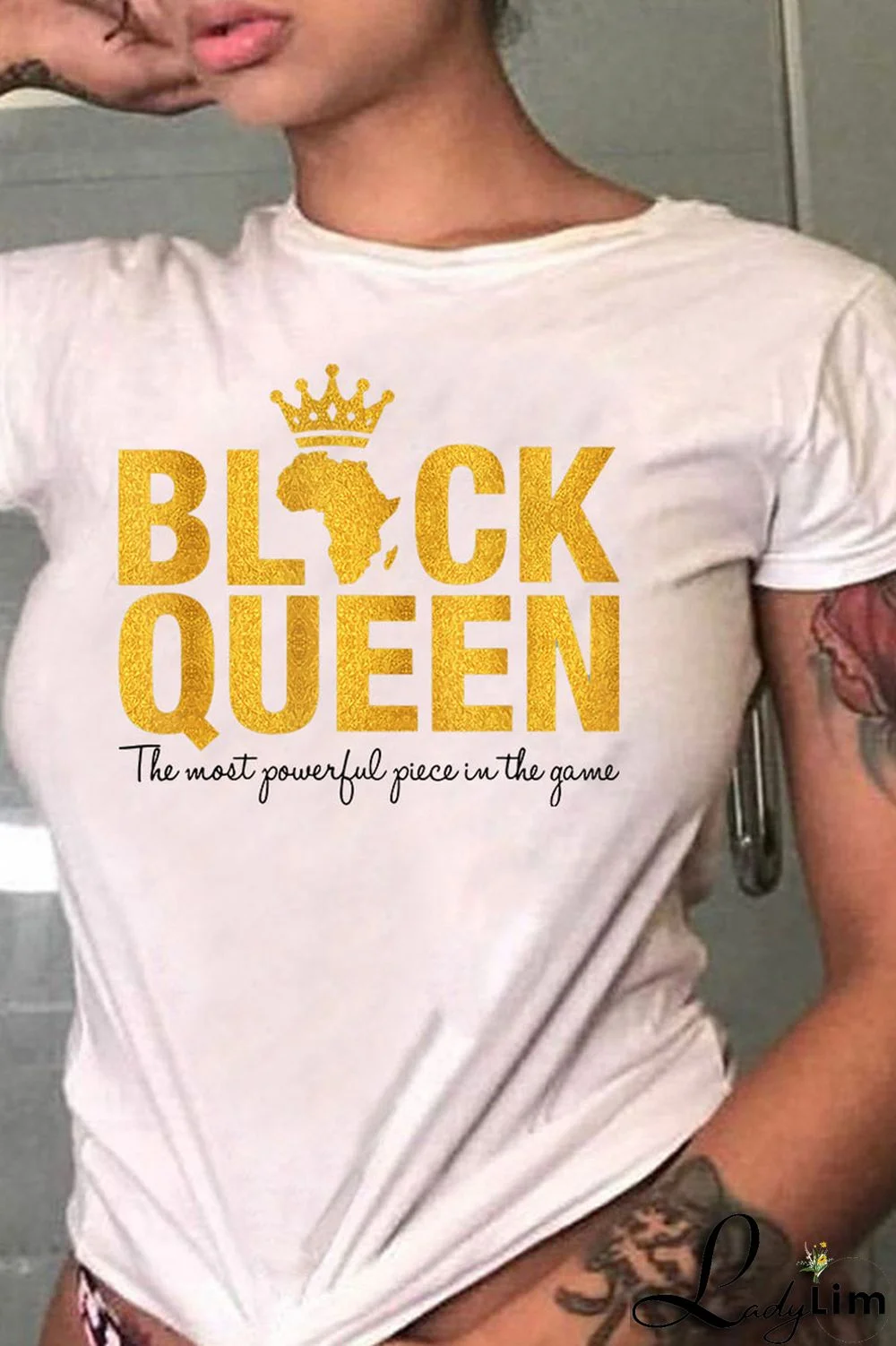 Rose Red Fashion Casual Letter Print Basic O Neck T-Shirts