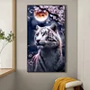(45*80cm)Tiger - Full Round Drill Diamond Painting