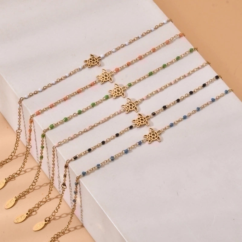 Cute Tortoise Stainless Steel Plating Bracelets