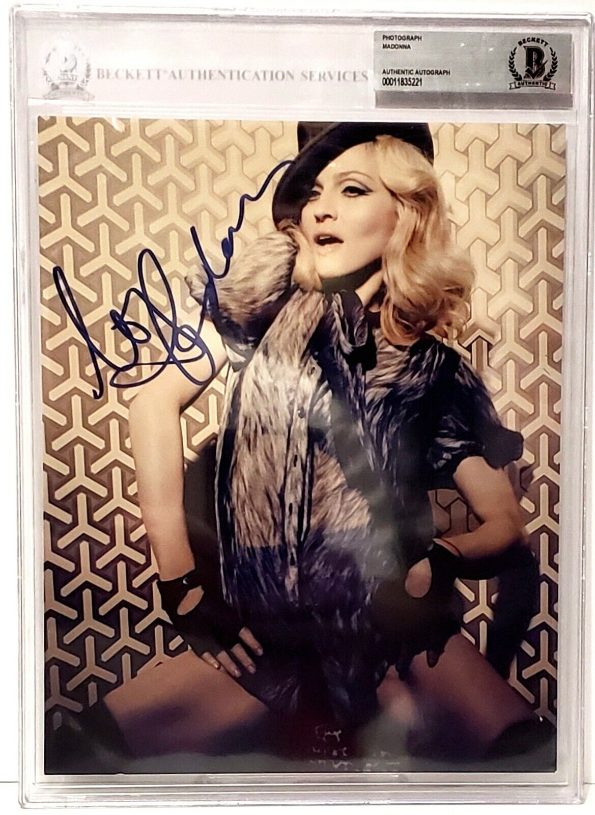 MADONNA Authentic Signed Autographed 8x10 Photo Poster painting PSA/DNA & Beckett BAS Slabbed