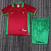 Joyfball 1998 Kids Size Retro Portugal Home Football Shirt 1:1 Thai Quality