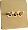 Stainless Steel Gold Retro Switch