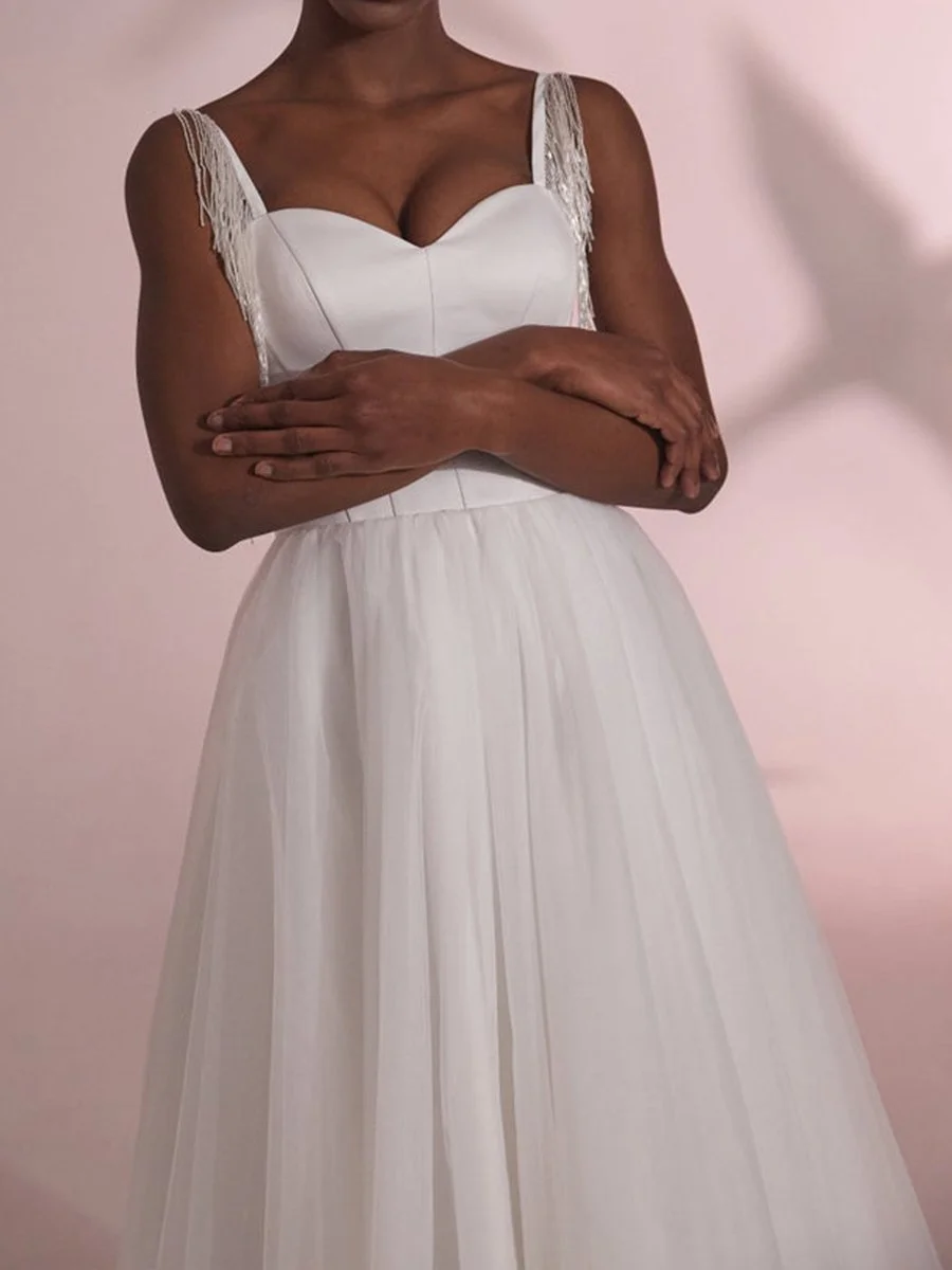 Suspender Fringed Dress main image 1