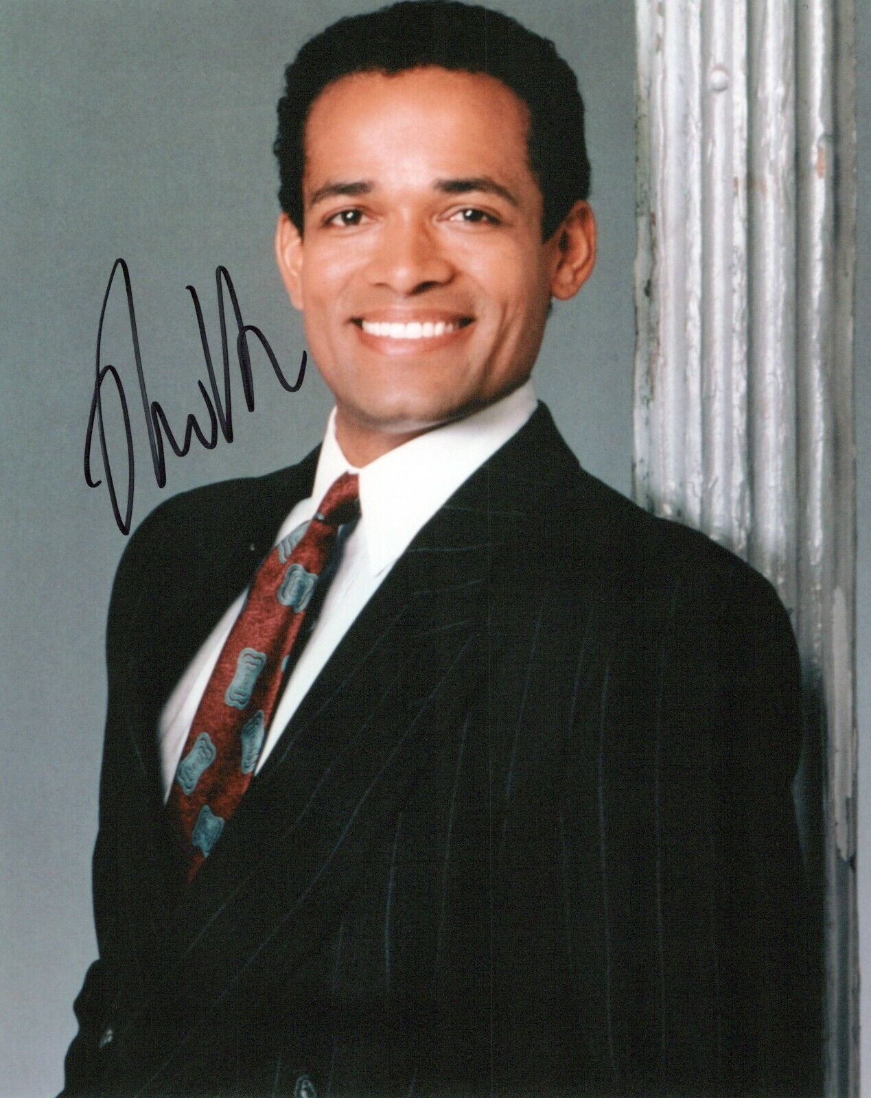 Mario Van Peebles head shot autographed Photo Poster painting signed 8x10 #5