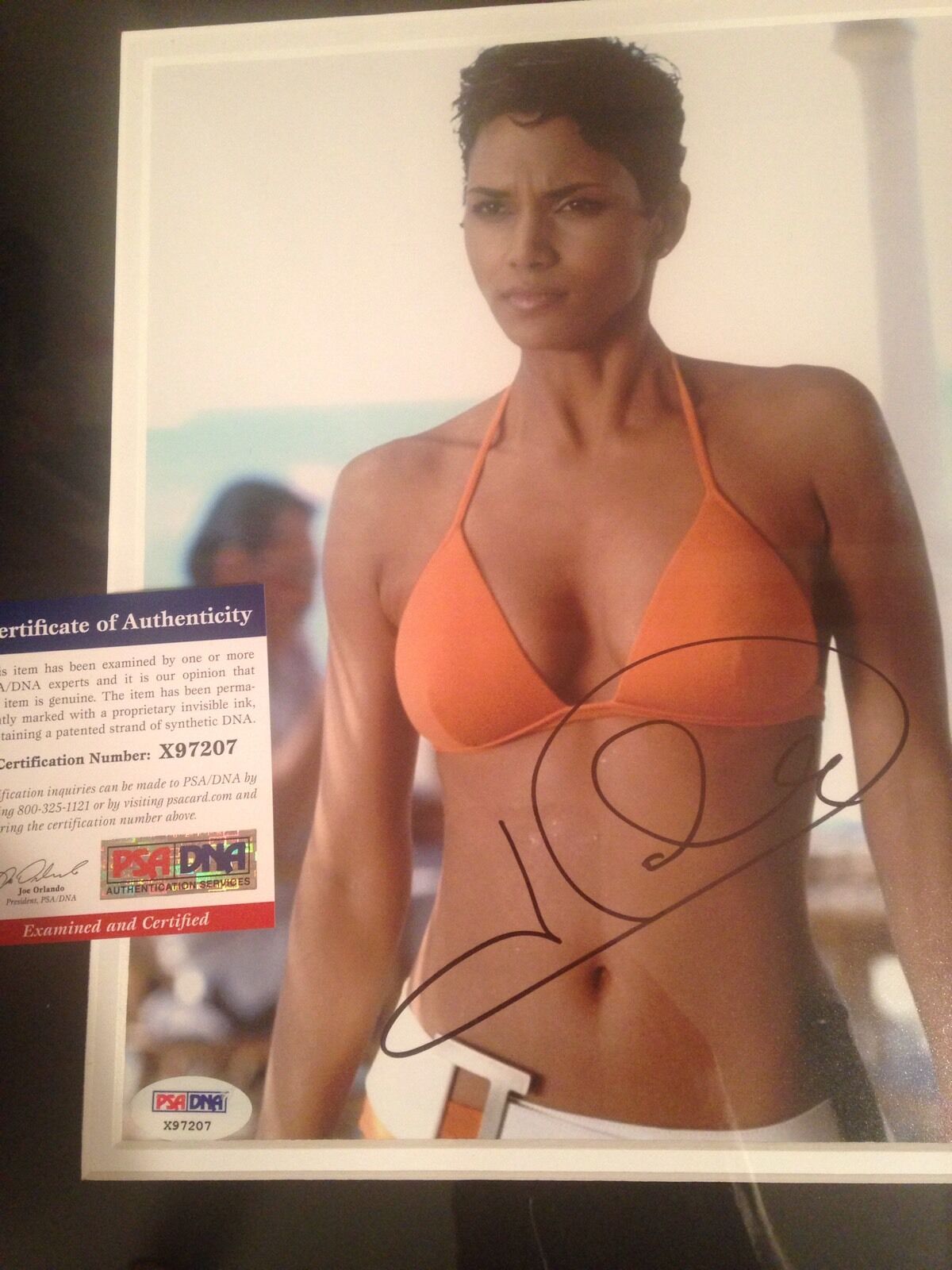 Halle Berry Signed Sexy Bikini James Bond Framed 8x10 Photo Poster painting AUTOGRAPH PSA COA