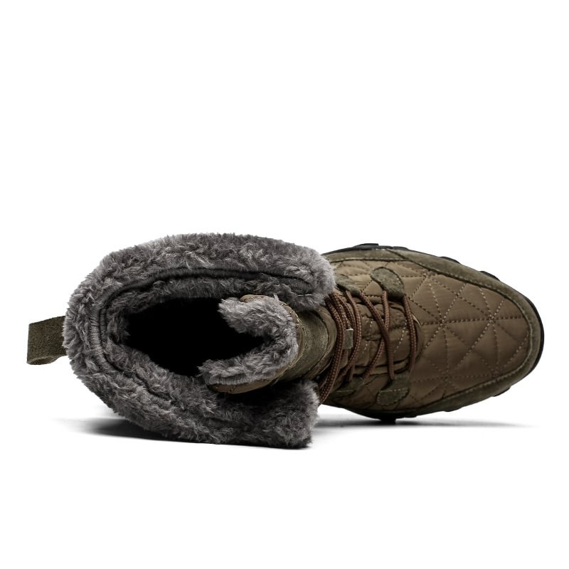 🔥HOT SALE-Men's Comfortable Waterproof Fleece Snow Combat Boots