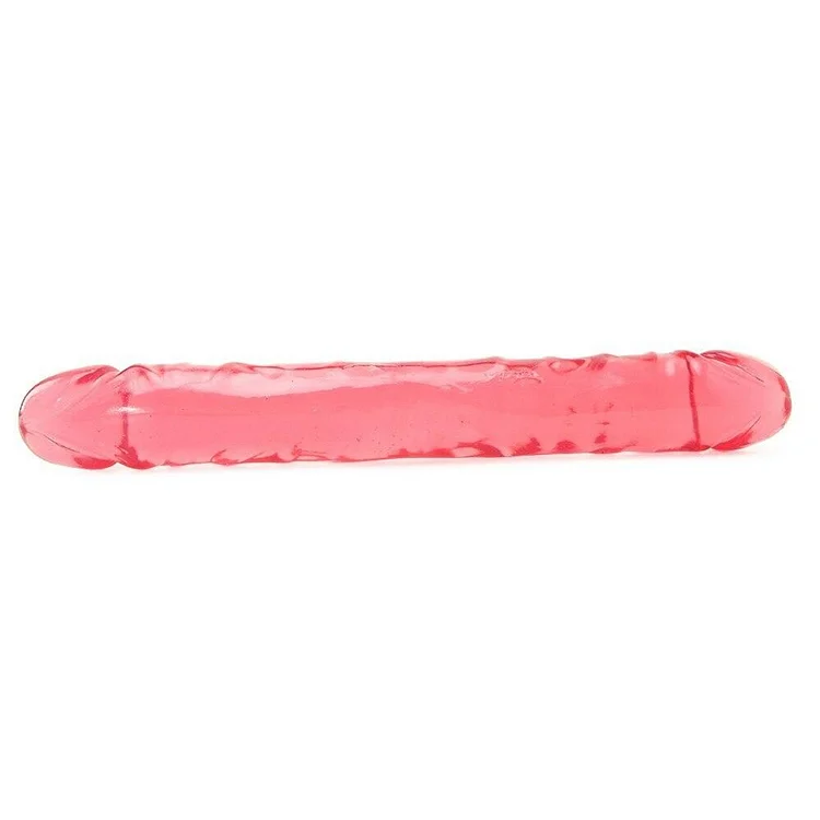 Crystal Jellies Double 12 Inch Dildo in Pink