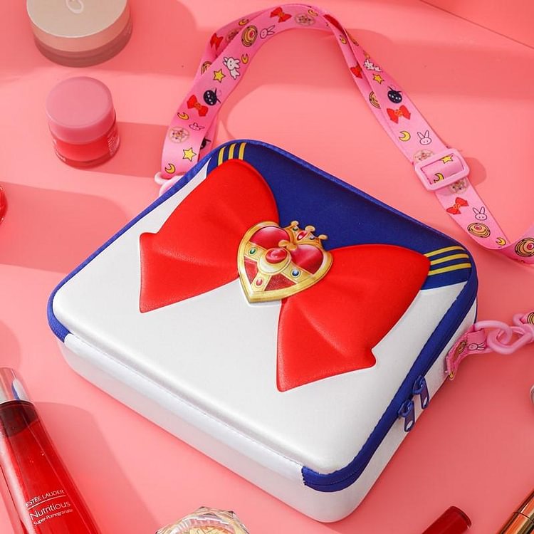 Kawaii Sailor Moon Pink Cosmetic Bag Messenger bag weebmemes