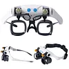 Jewelers Magnifying Glass with LED & Interchangeable Lens High-Definition Magnifying Glass 2X 4X 6X 10X 13X Lenses Head-Mounted Magnifier For Mechanical & Jewelry Appraisal