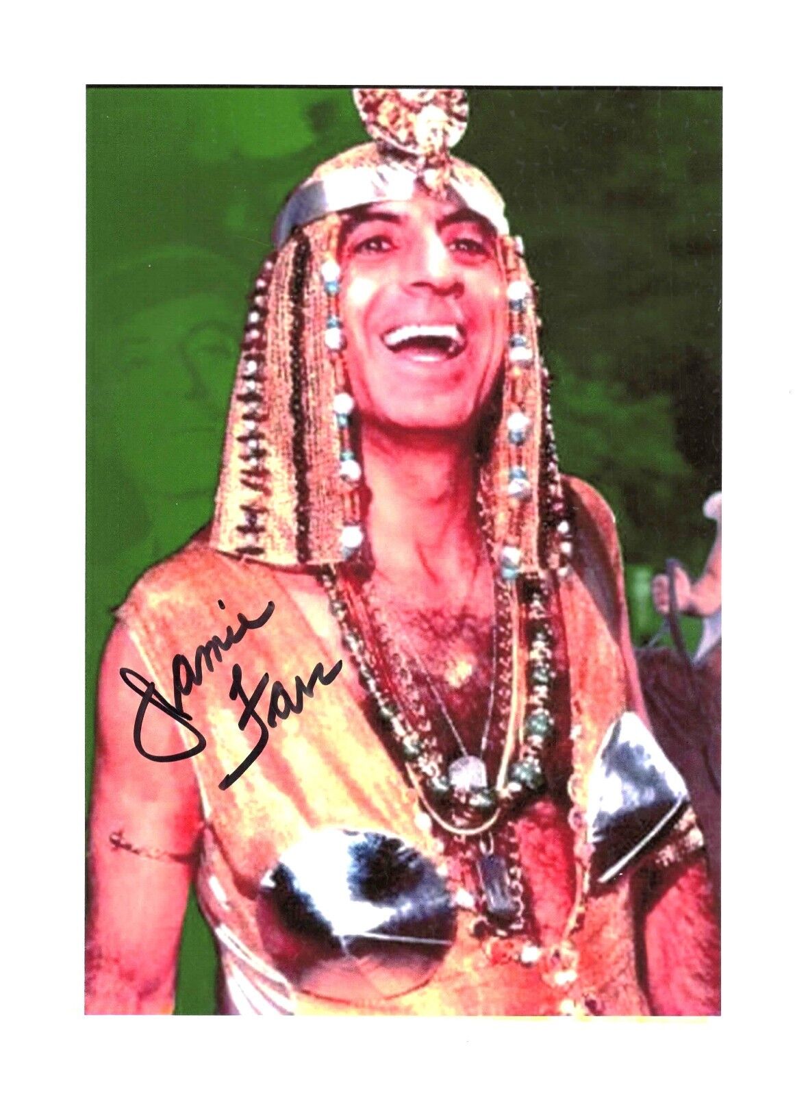 Jamie Farr From M.A.S.H. Klinger Autographed 8.5 x 11 in. Photo Poster painting