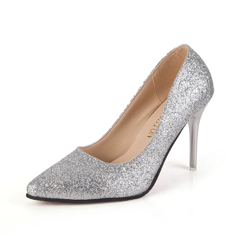 sequin pointed toe high heels new stiletto heels
