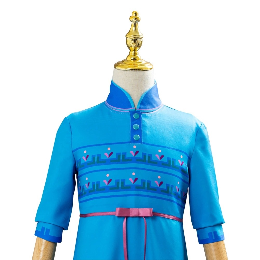 Frozen 2 Princess Anna Fancy Dress Up For Kids Girls Cosplay Costume