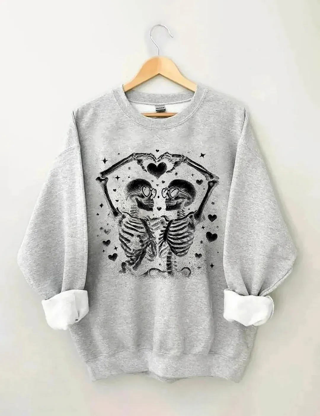 Valentine Skeleton Couple Sweatshirt