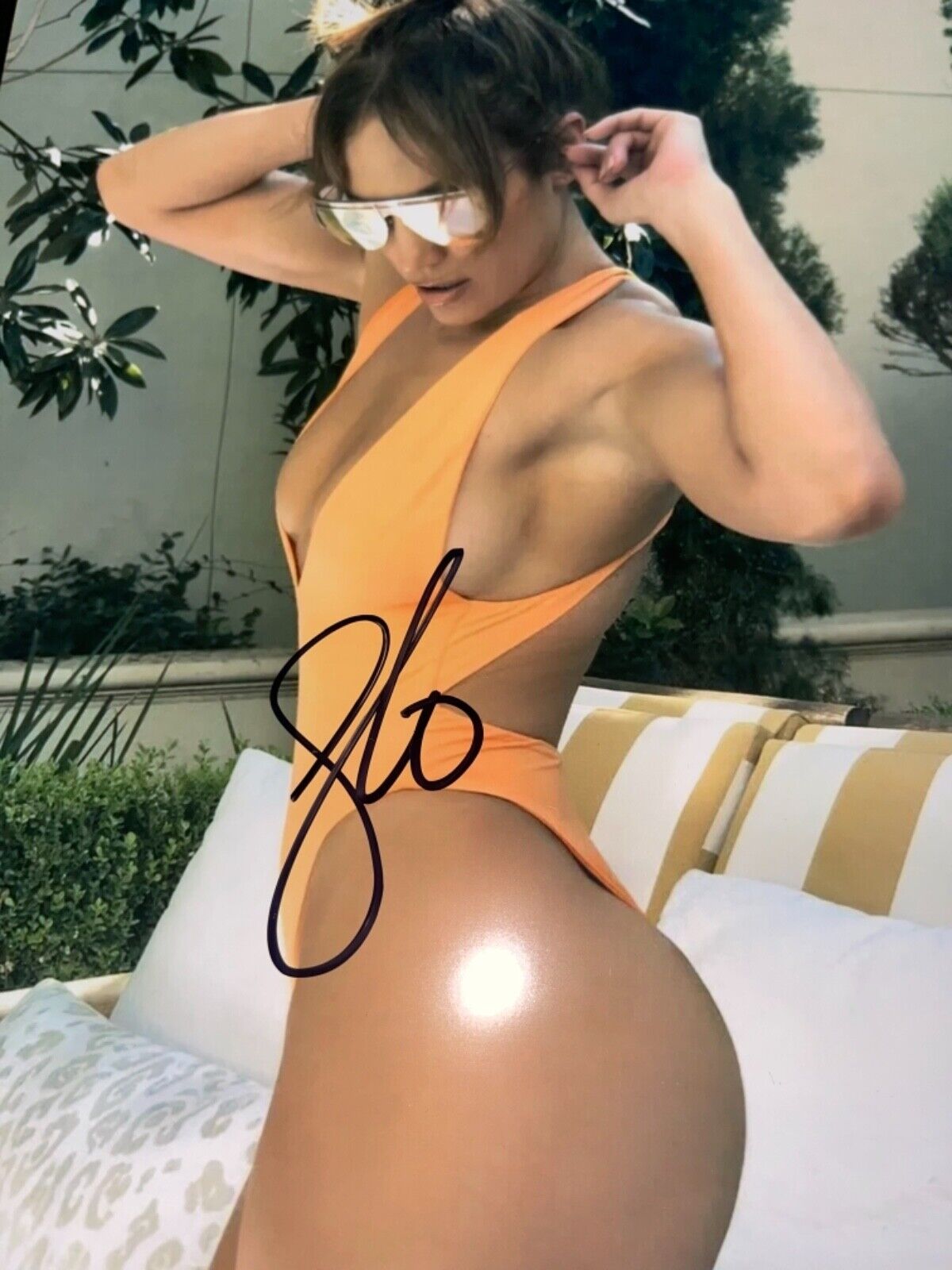 Jennifer Lopez J LO JLo signed 8 x10 Photo Poster painting sexy picture super duper hot hott