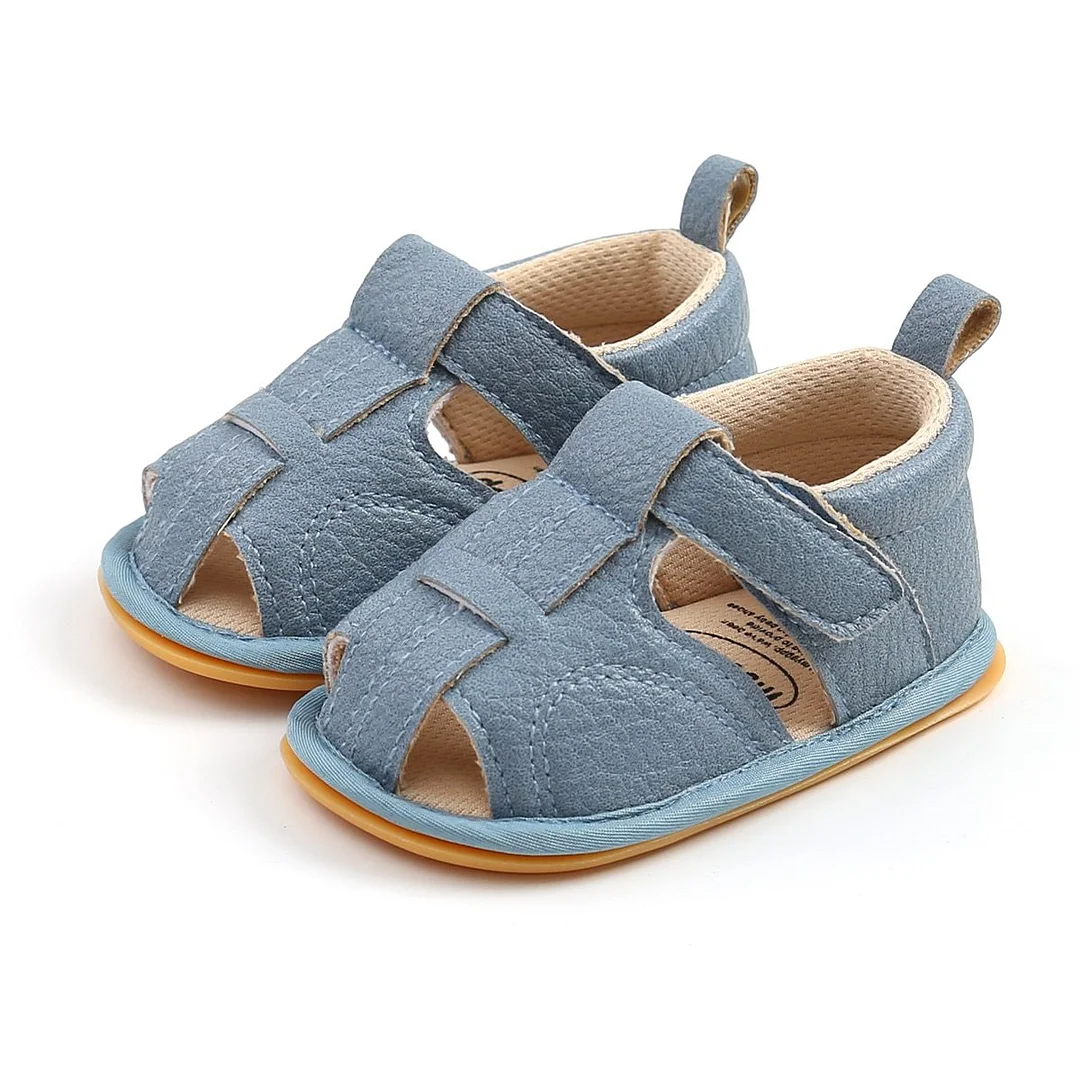 New Canvas PU Baby Non-Slip Sandals Child Summer Boys Fashion Sandals Sneakers Infant Shoes 0-18 Month Baby Shoes