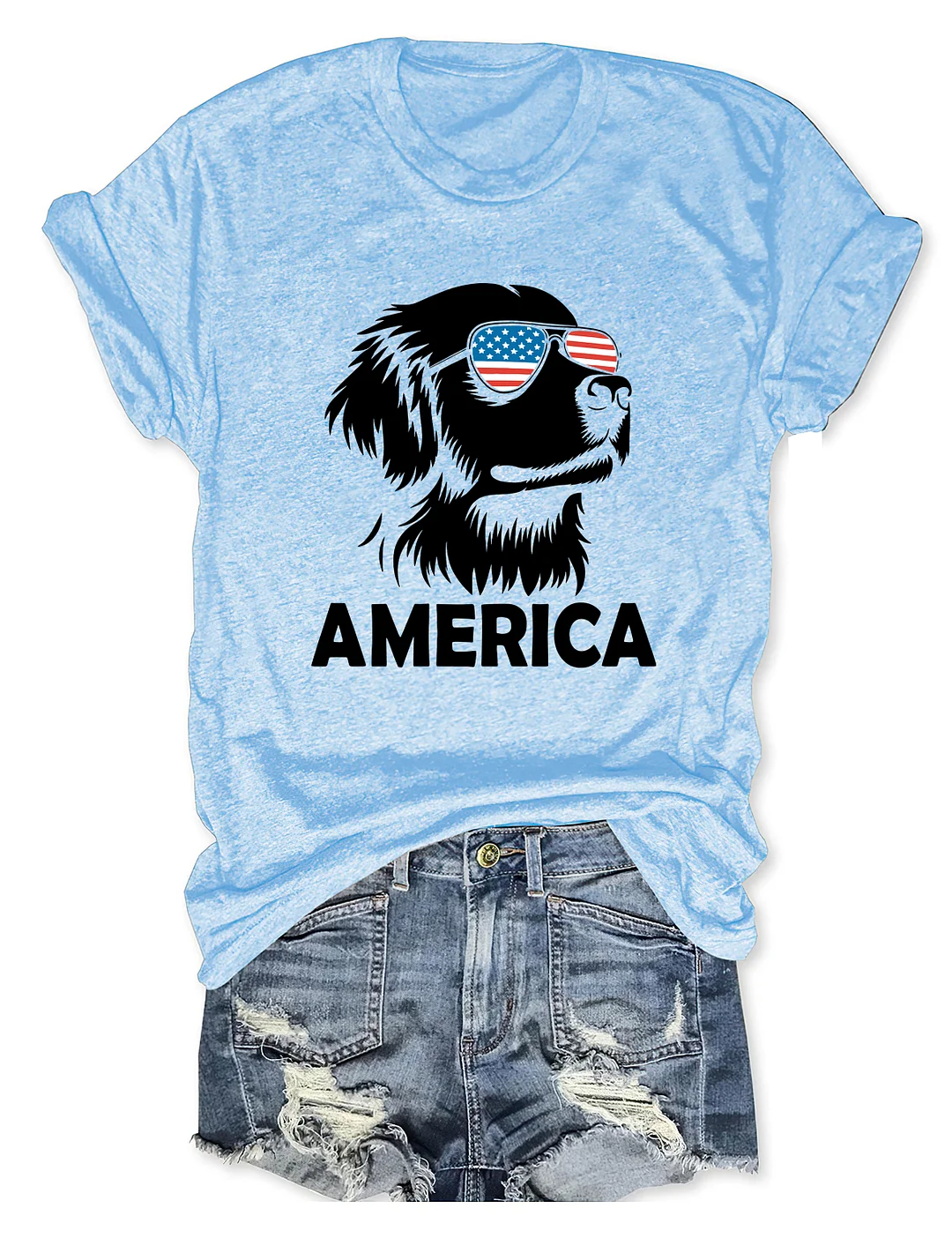 Golden Retriever America 4th Of July T-shirt