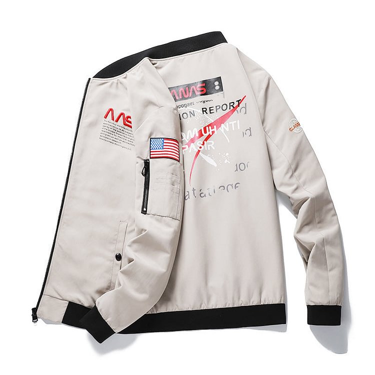 Men's Jacket Men's Flying Windbreaker Coat Autumn Thin Loose Large Size Men Bomber Jacket