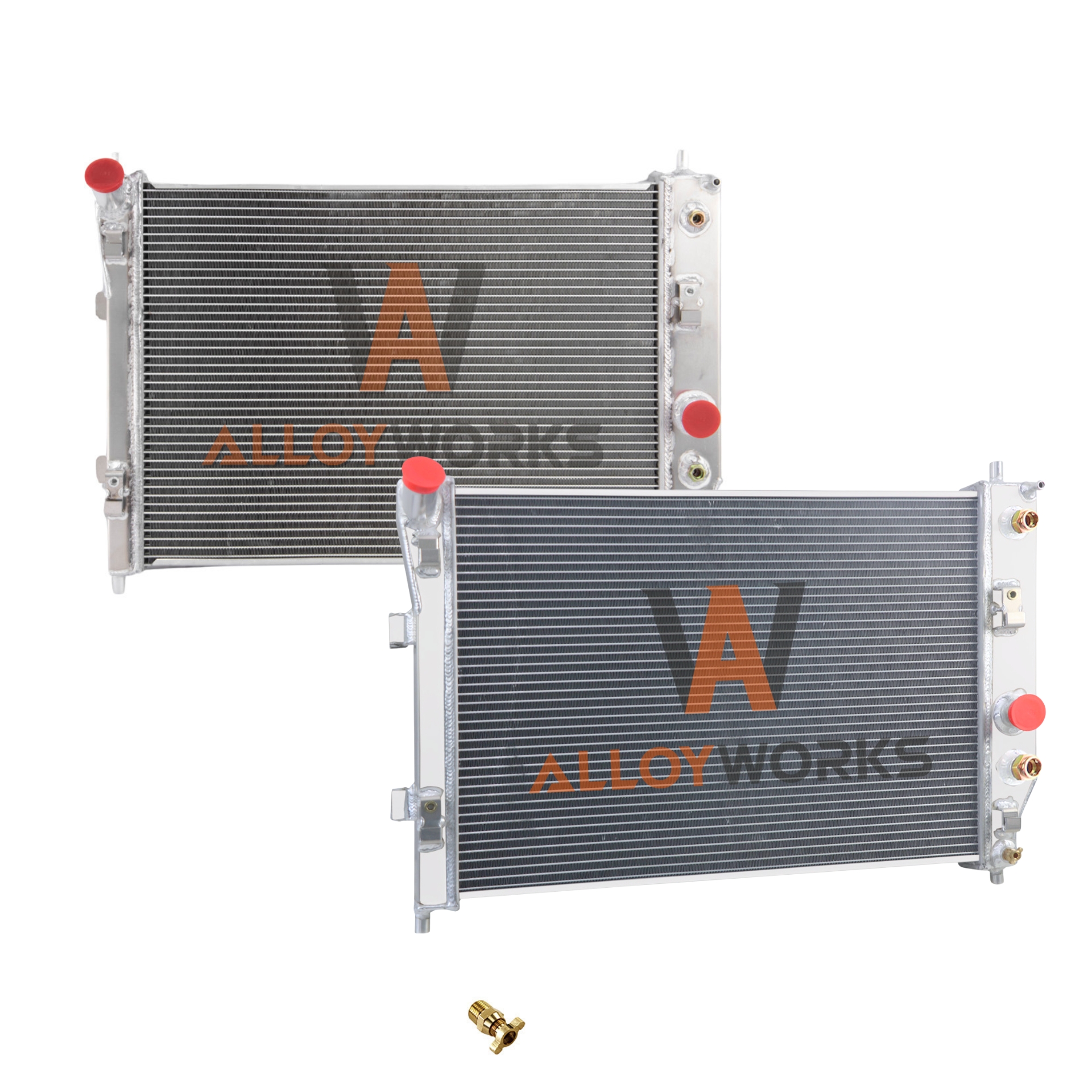 Alloyworks 4 Rows Aluminum Radiator for 2005-2013 Chevy Corvette C6 ...