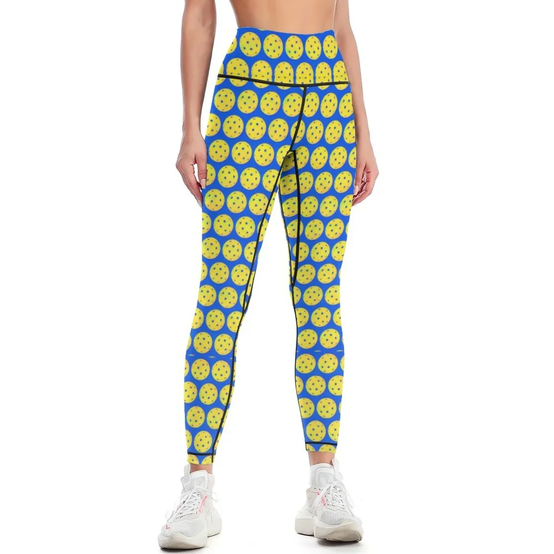 Pickleball Player Pickleball Pattern Yoga Pants for Women Buttery Soft High Waisted 7/8 Length Workout Leggings