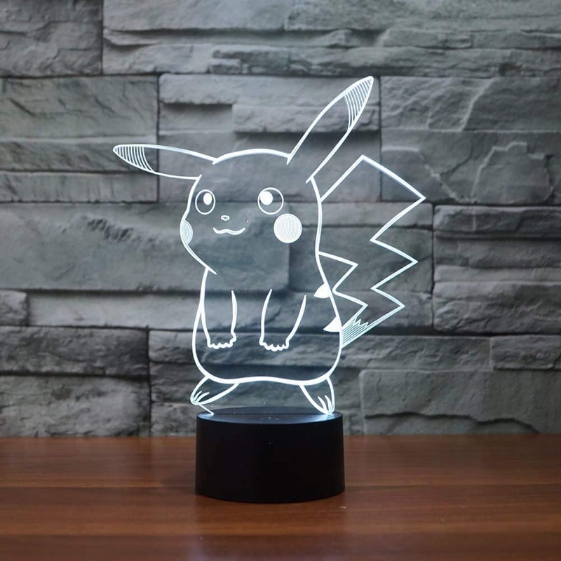 

LED Colorful Touch Remote Control Desk-3D Night Light, 501 Original