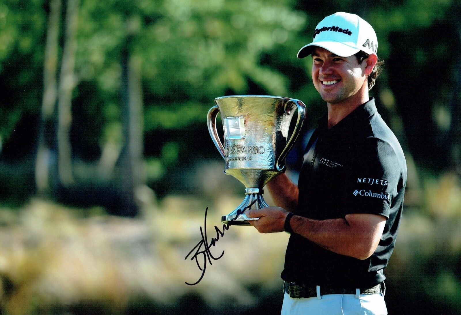 Brian HARMAN SIGNED 12x8 Photo Poster painting 2 AFTAL Autograph COA USA Golf Wells Fargo Winner