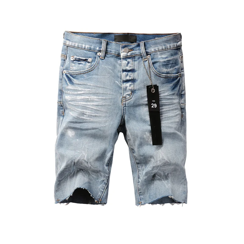 Purple Fashion Jeans 5091