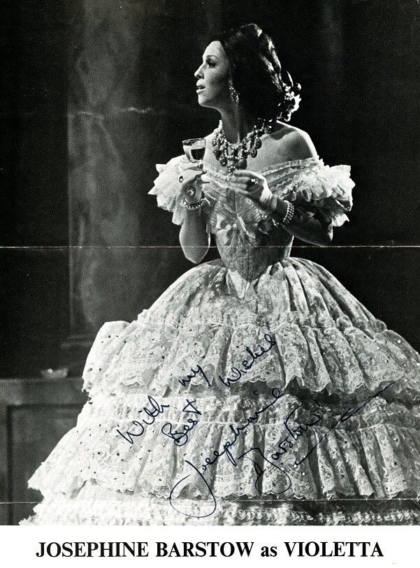 Opera Star JOSEPHINE BARSTOW Signed Photo Poster painting