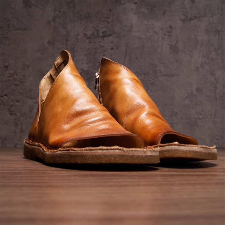 Handmade Vintage Sandal Boots |Smoke Gum Soft Sole Handmade Boots|Unisex Sandal DANRRIO.COM DANRRIO