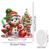Diamond Painting Acrylic Christmas Atmosphere Snowman Desktop Kit Tabletop Decor