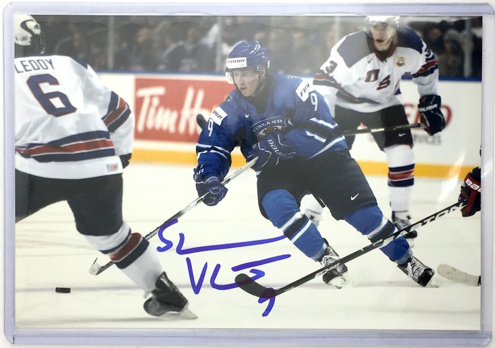 Sami Vatanen Signed 4x6 Photo Poster painting Ducks Devils Hurricanes Stars Autograph Auto