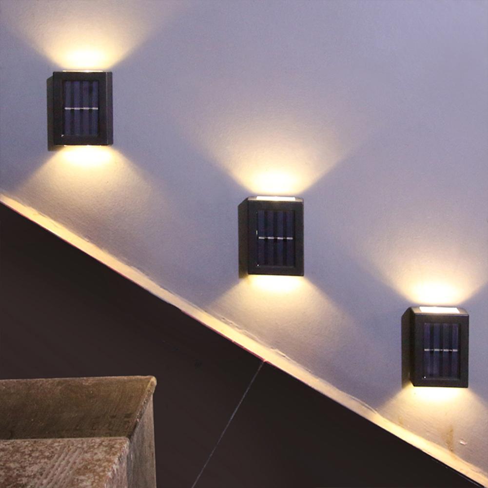 

8pcs LED Solar Light Outdoor Wall Lamp for Garden Yard Decor (Warm Light), 501 Original
