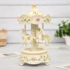 European retro double-layered carousel music box 