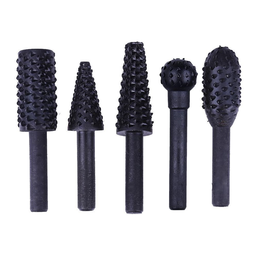 

5pcs Rotary Rasp Set Milling Cutter Rotary Woodworking File Grinding Head, 501 Original