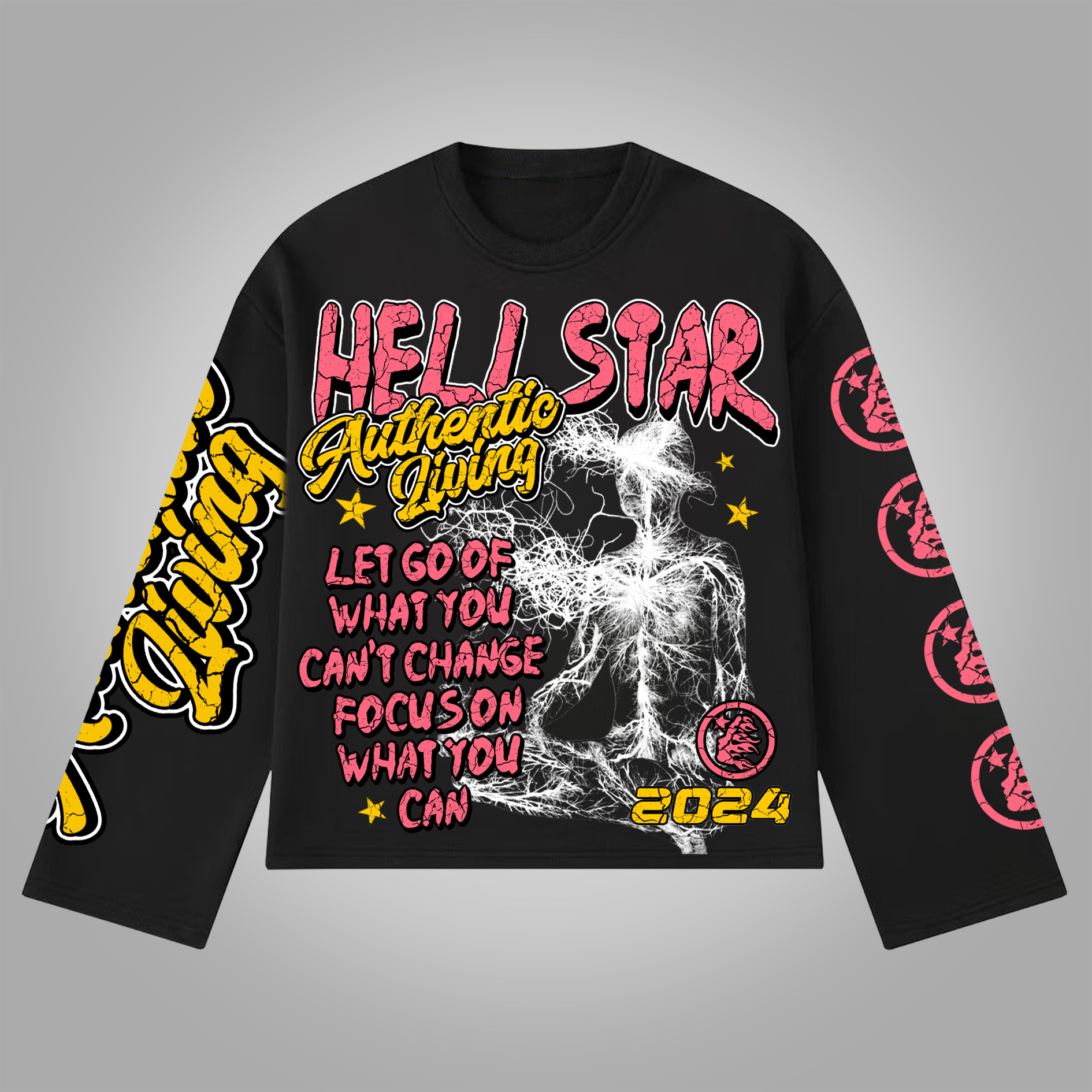 Sopula -Real Wise Vintage Graphics Cotton Long Sleeve T-Shirt