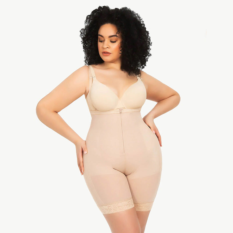 Unique Gift Firm Tummy Compression Bodysuit Shaper With Butt Lifter