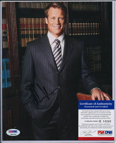 Mark Valley as Brad Chase signed Boston Legal 8x10 autographed Photo Poster painting PSA COA