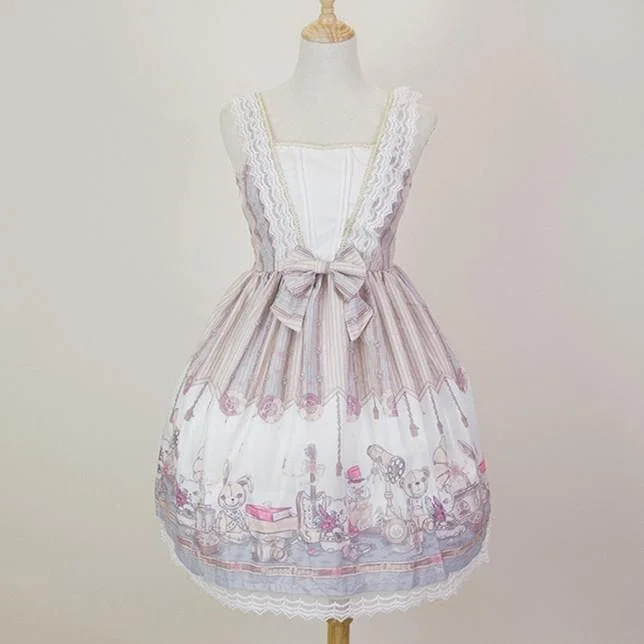 Retro Lolita Lace Bear Dress SP14273