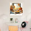 Autumn Window Scenery-11CT Stamped Cross Stitch 45*45cm/17.72*17.72in tapestrymarket
