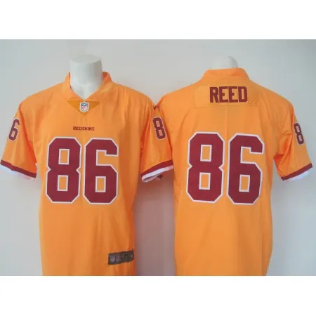 Men's  Redskins #86 Jordan Reed Yellow Limited Rush Stitched NFL Jersey