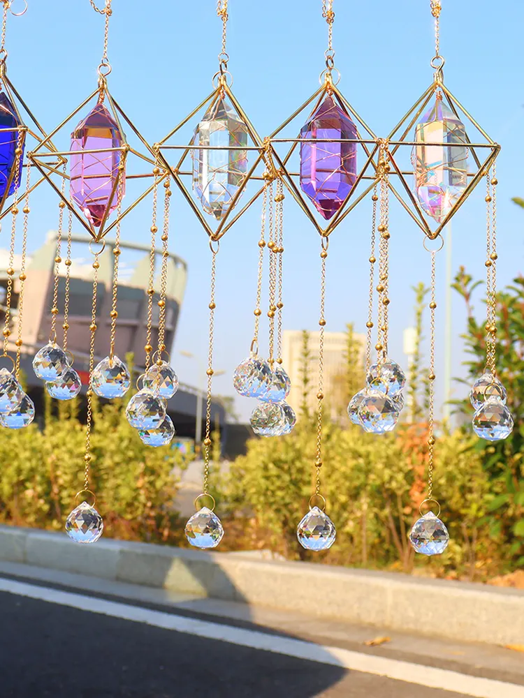 Crystal Wind Chimes Window Door Hanging Ornaments Room Garden Home Decor